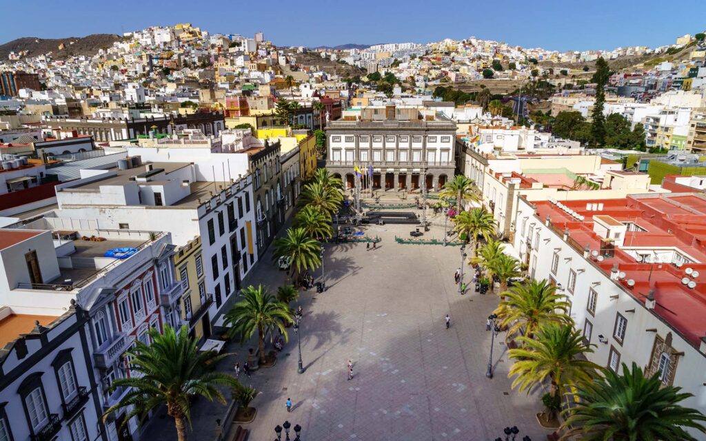 Main square of Las Palmas de Gran Canarias.